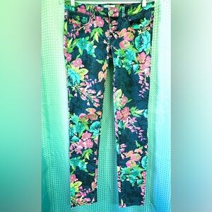 AEROPOSTALE Floral Print Ultra Skinny Jeans